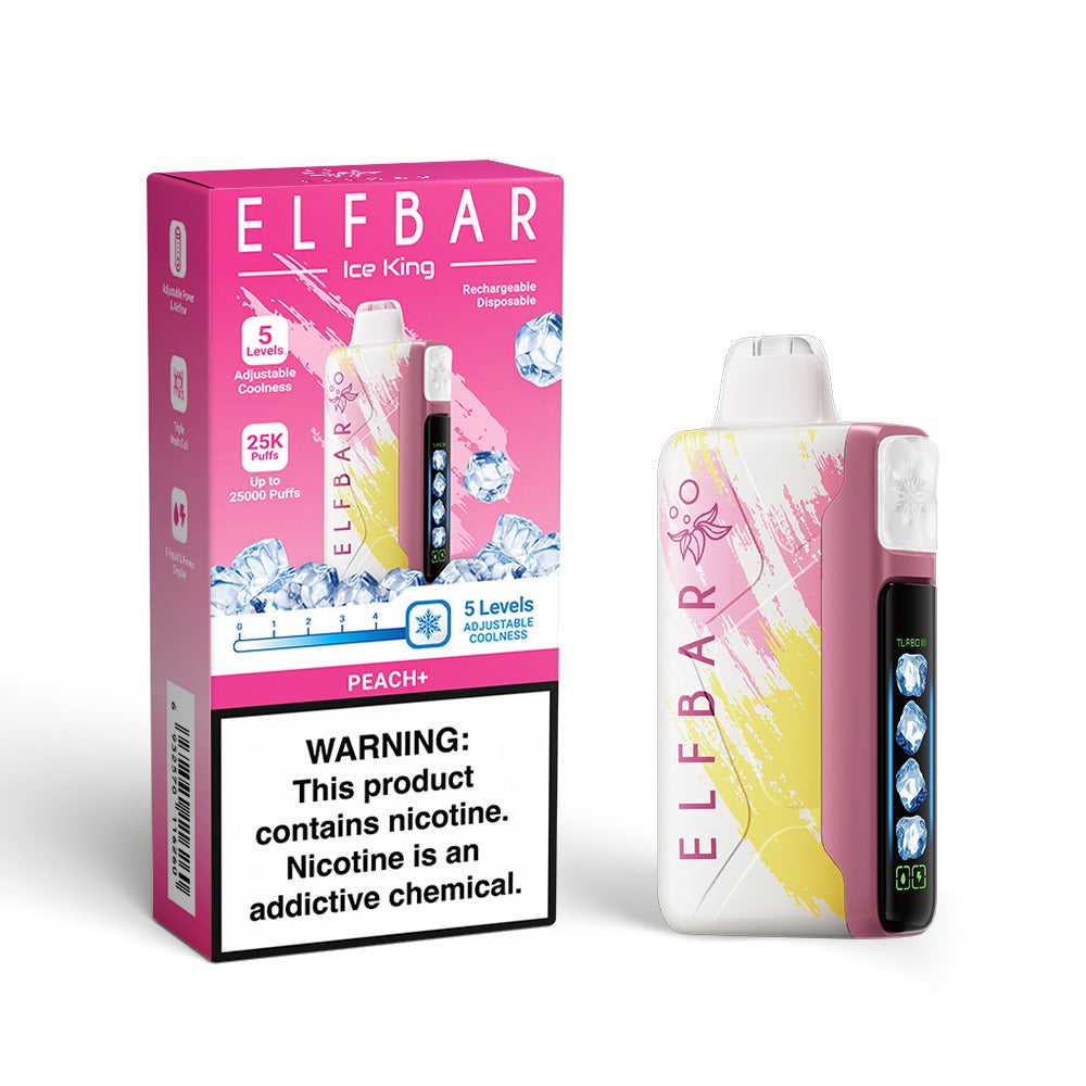 ICE KING 25K PUFF 5% PEACH +