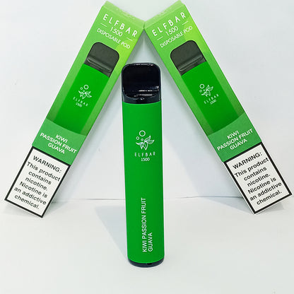 ElfBar Kiwi Passion Fruit Guava 1500 Puffs 5% SAELFBAR ElfBar Kiwi Passion Fruit Guava 1500 Puffs 5% SAELFBAR